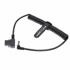 DC 12v Right Angle Coiled Cable KiPRO LCD Monitor Anton Bauer Power D Tap To 2.1
