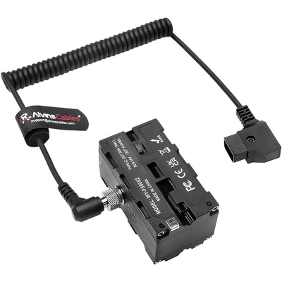 Alvin's D Tap to NP F Dummy Battery Cable for Atomos Ninja Monitors Coiled Type C 58 characters (Кабель для батареи для мониторов атомных ниндзя)